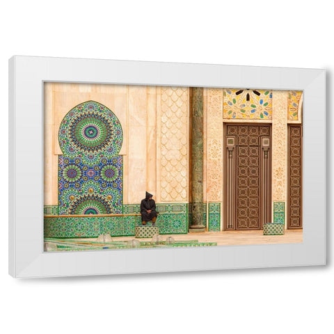 The Gate White Modern Wood Framed Art Print by Mirica, Dan