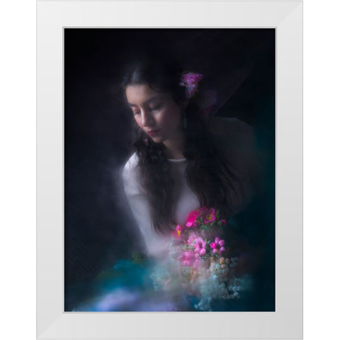 Beautiful White Modern Wood Framed Art Print by Marjanmashhadi