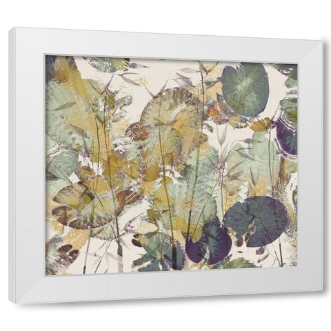 Lily impression White Modern Wood Framed Art Print by Talen, Nel