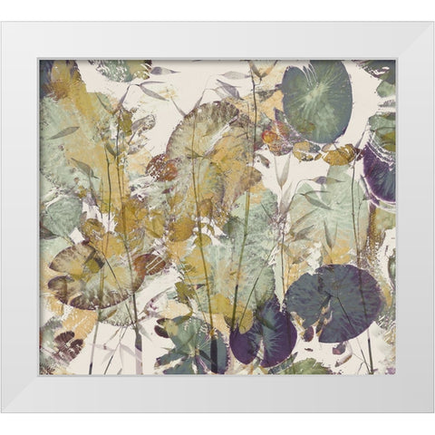 Lily impression White Modern Wood Framed Art Print by Talen, Nel