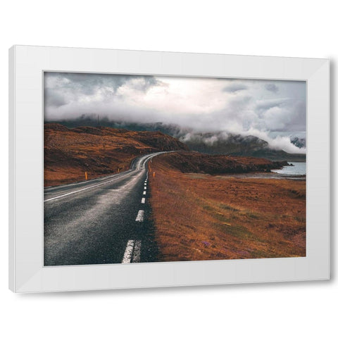 Iceland Road Trip White Modern Wood Framed Art Print by Artemiadi, Dora