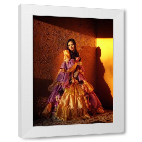 I Keep The Memory Of You White Modern Wood Framed Art Print by Lagaa, Kahar