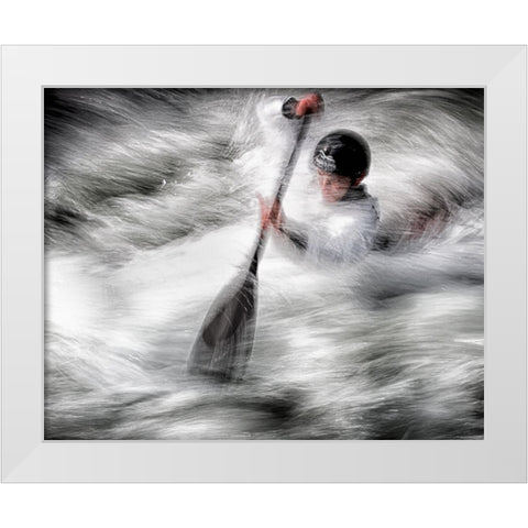 Wild Water White Modern Wood Framed Art Print by Ignac, Dusan
