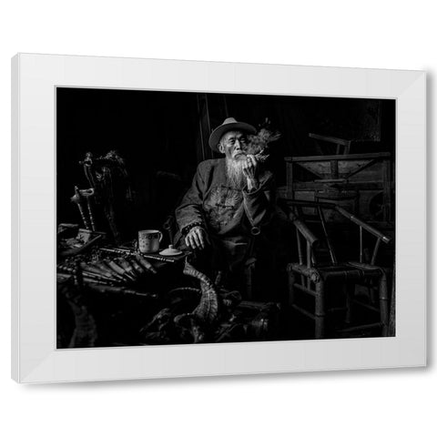 Antique Shop White Modern Wood Framed Art Print by Zeng, Jiahong