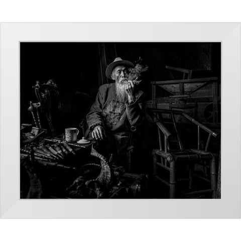 Antique Shop White Modern Wood Framed Art Print by Zeng, Jiahong