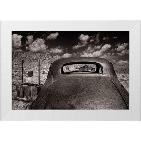 Prairie Home White Modern Wood Framed Art Print by Perlow, Gary