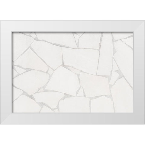 Texture73 White Modern Wood Framed Art Print by 1x Studio III