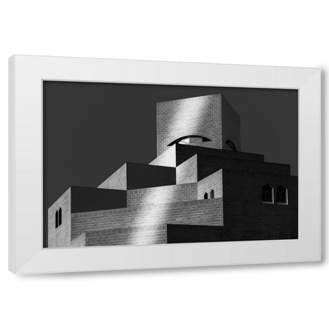 Mia White Modern Wood Framed Art Print by Allam, Abdelkader