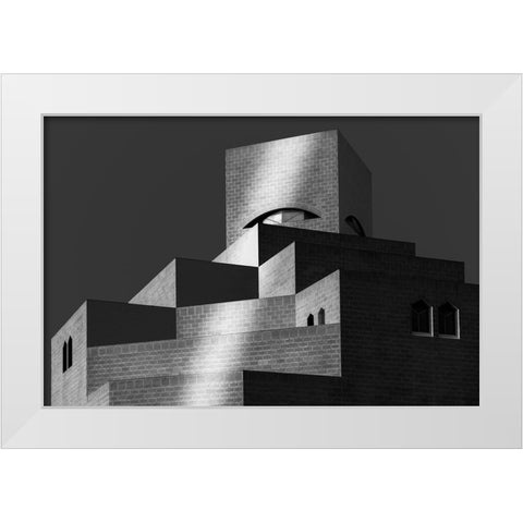 Mia White Modern Wood Framed Art Print by Allam, Abdelkader