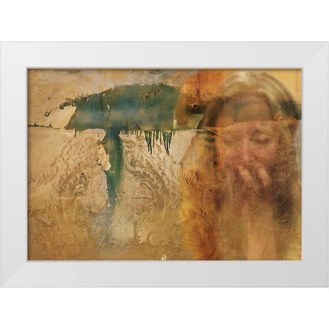 Everything Flows... White Modern Wood Framed Art Print by Brancoveanu, Mariuca