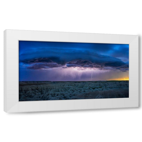 The Storm Is Coming White Modern Wood Framed Art Print by Zuo, Jun