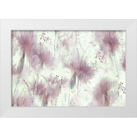 Floral wallpaper White Modern Wood Framed Art Print by Talen, Nel