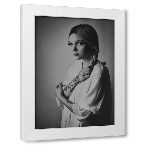 Ordinary Portrait Of An Extraordinary Girl White Modern Wood Framed Art Print by Ulfig Arps, Sandra