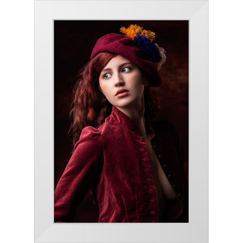 From Days Gone By White Modern Wood Framed Art Print by Slotboom, Jan