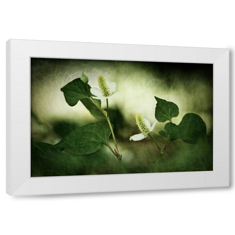 White reminiscence White Modern Wood Framed Art Print by Hirai, Takiko