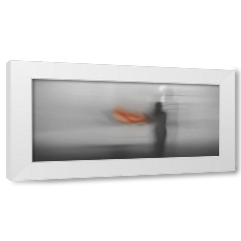 Between Us White Modern Wood Framed Art Print by Sherin.Abdou