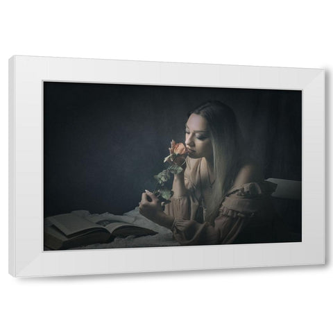 The Scent Of Memory White Modern Wood Framed Art Print by Franke, Ruth