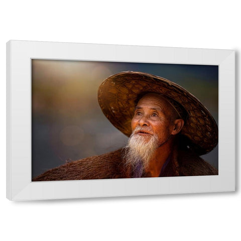 River Stories - II White Modern Wood Framed Art Print by Steverson, Michael