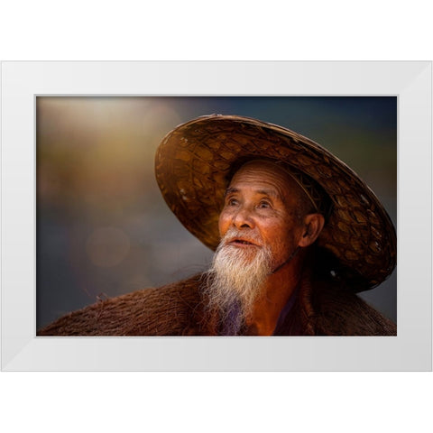 River Stories - II White Modern Wood Framed Art Print by Steverson, Michael