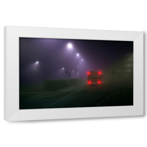 Hinterland White Modern Wood Framed Art Print by Di Bello, Andrea