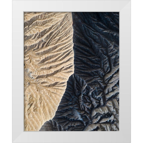 Bardenas Reales White Modern Wood Framed Art Print by Ziomek, Witold