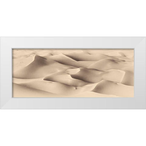 Art of sand III White Modern Wood Framed Art Print by Mao, Dianne