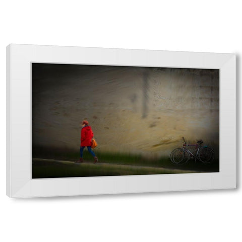 Vera White Modern Wood Framed Art Print by Gustafson Pro, Clas