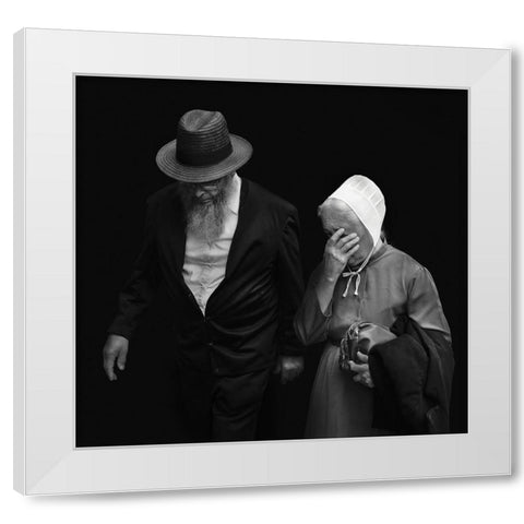 Amish White Modern Wood Framed Art Print by Getsadze, Zurab