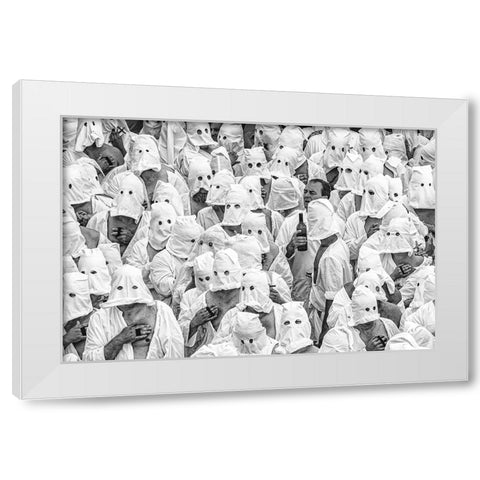 Religion_1 White Modern Wood Framed Art Print by Maglione, Raffaele