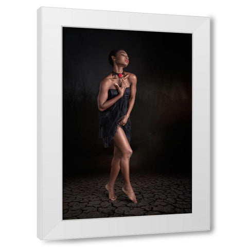 Faith White Modern Wood Framed Art Print by Slotboom, Jan