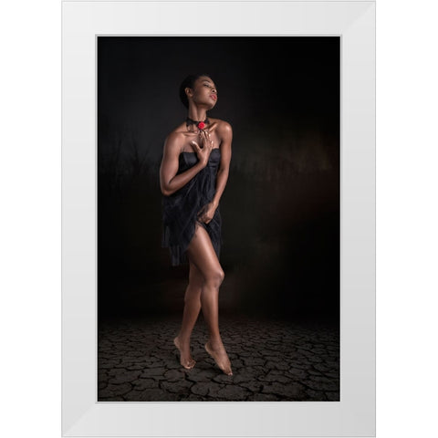 Faith White Modern Wood Framed Art Print by Slotboom, Jan