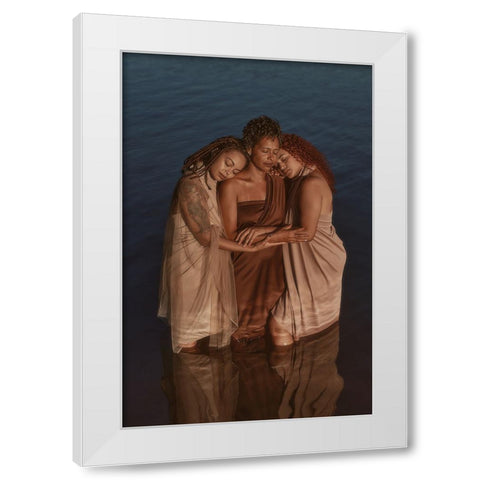 Preternura White Modern Wood Framed Art Print by Anttunes, Otto