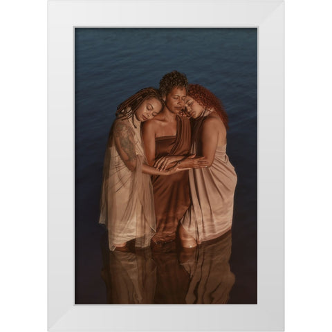 Preternura White Modern Wood Framed Art Print by Anttunes, Otto