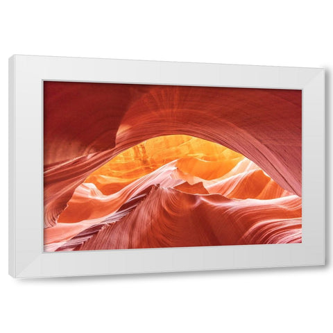 Antelope Canyon White Modern Wood Framed Art Print by Iqbal, Syed