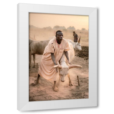 A Symbiotic Bond White Modern Wood Framed Art Print by Cole, Trevor