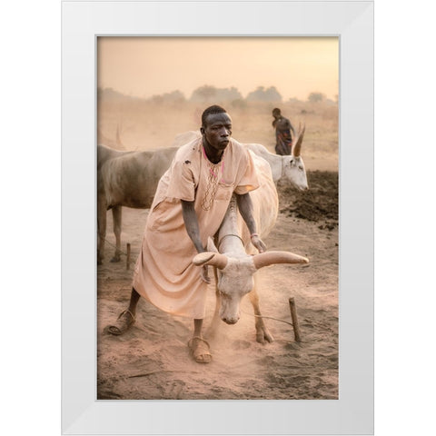 A Symbiotic Bond White Modern Wood Framed Art Print by Cole, Trevor