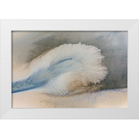 Cape Sands White Modern Wood Framed Art Print by Esposito, Ed