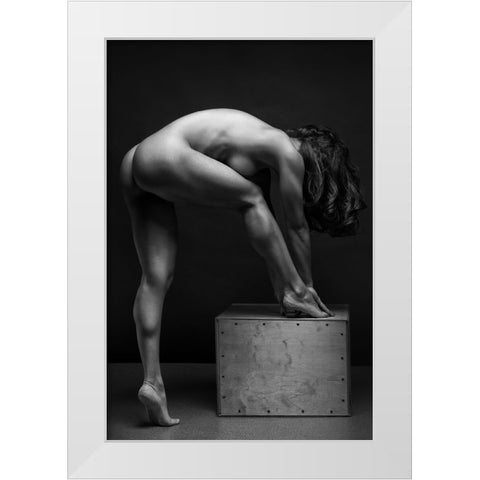 Bodyscape White Modern Wood Framed Art Print by Belovodchenko, Anton