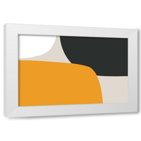 Time Of Your Life White Modern Wood Framed Art Print by Uplusmestudio