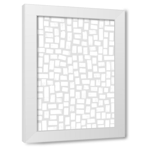 What I Love About You White Modern Wood Framed Art Print by Uplusmestudio