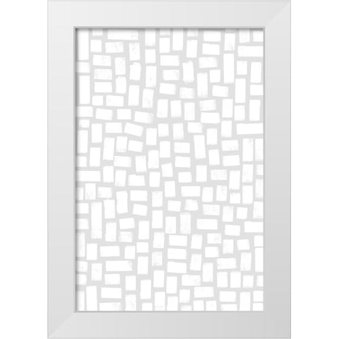 What I Love About You White Modern Wood Framed Art Print by Uplusmestudio