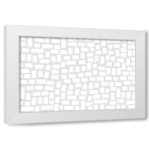 What I Love About You White Modern Wood Framed Art Print by Uplusmestudio