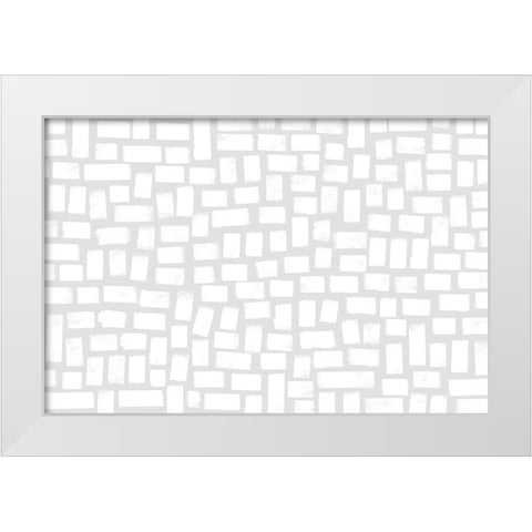 What I Love About You White Modern Wood Framed Art Print by Uplusmestudio