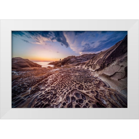 Time Not Wasted White Modern Wood Framed Art Print by Doretti, Pamela
