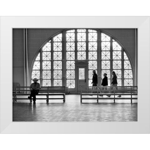 Out Of Three Comes One White Modern Wood Framed Art Print by Resch, Iris