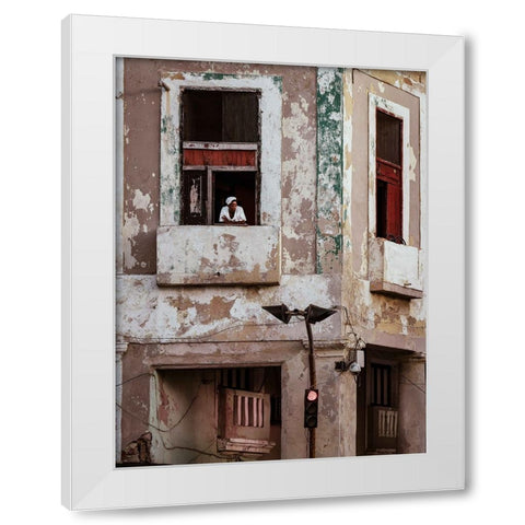 Looking Down White Modern Wood Framed Art Print by Bauer, Andreas