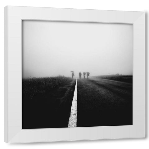 Together White Modern Wood Framed Art Print by Kuavi, Robert