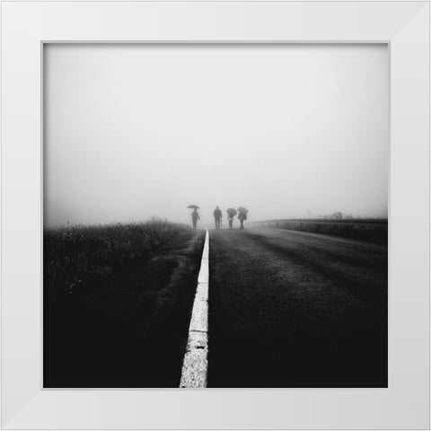 Together White Modern Wood Framed Art Print by Kuavi, Robert