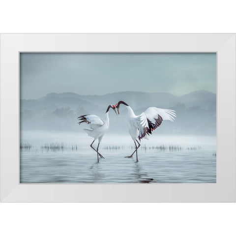 AcAndSup1;EipeAndSup1;C White Modern Wood Framed Art Print by Fengying Long