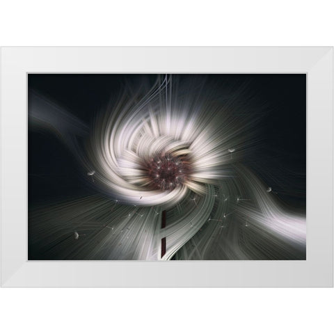 May it be White Modern Wood Framed Art Print by Sherin.Abdou